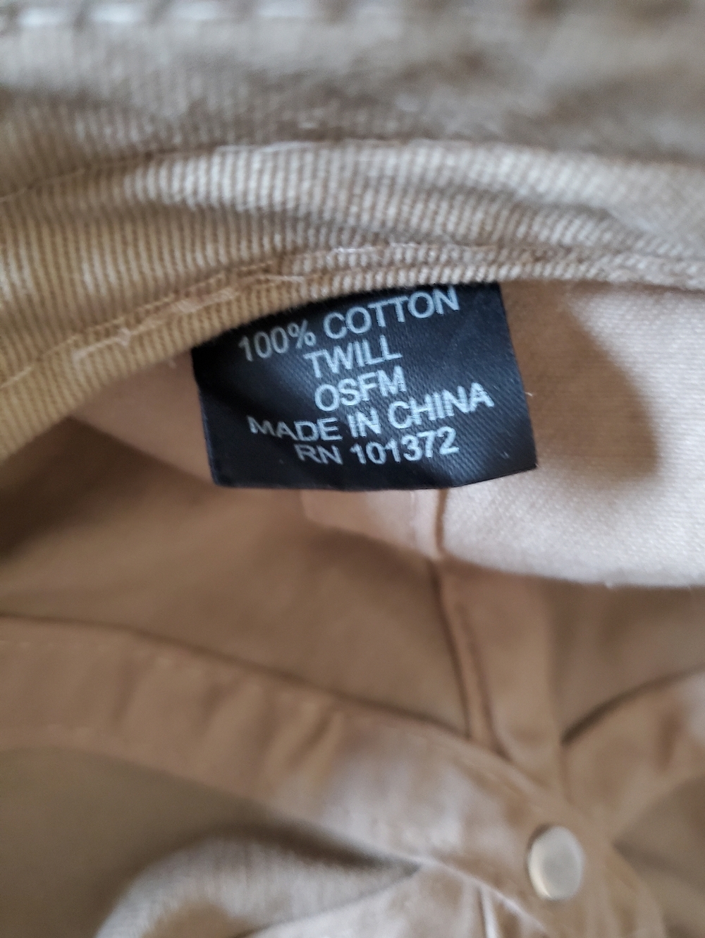 Minimalist Cactus Embroidered Dad Hat | Khaki Tan Cotton Baseball Cap - Picture 6 of 6